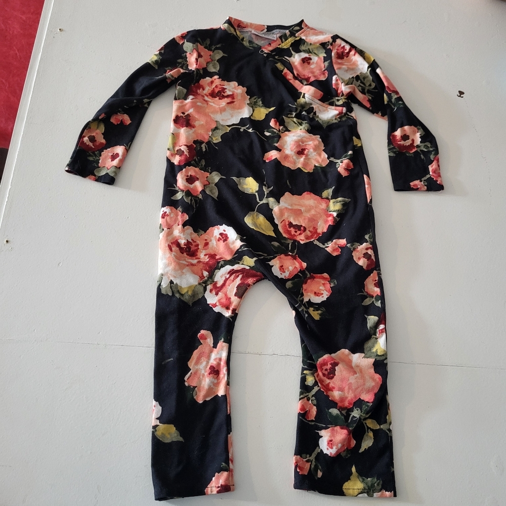 Cotton Bottom 18M long sleeve classic floral print super soft onesie